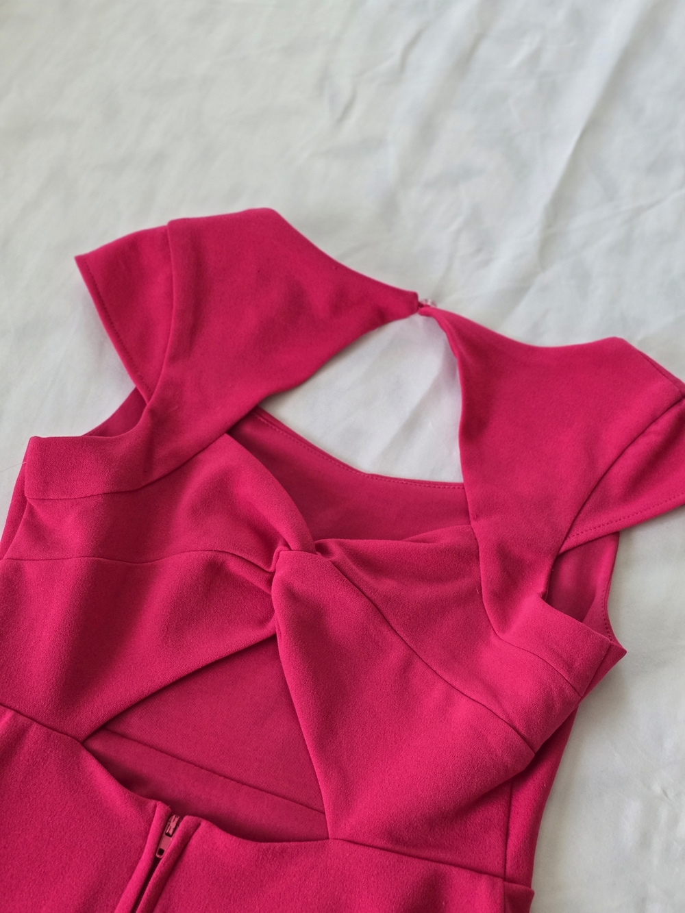 Rare Editions Girls Hot Pink Fit & Flare Dress. Size 10. Nwt - Picture 3 of 6